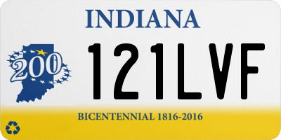 IN license plate 121LVF