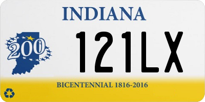 IN license plate 121LX