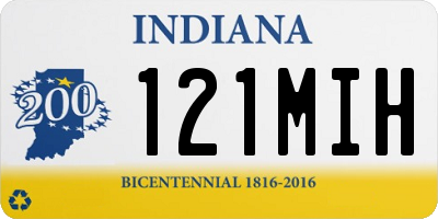 IN license plate 121MIH