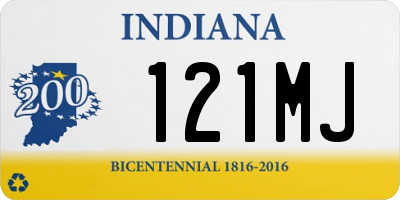 IN license plate 121MJ