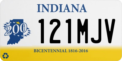 IN license plate 121MJV