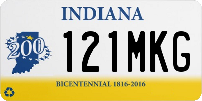 IN license plate 121MKG