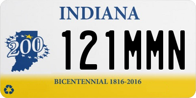 IN license plate 121MMN