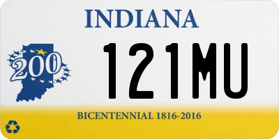 IN license plate 121MU
