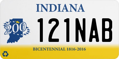 IN license plate 121NAB