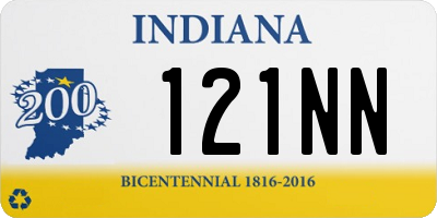 IN license plate 121NN