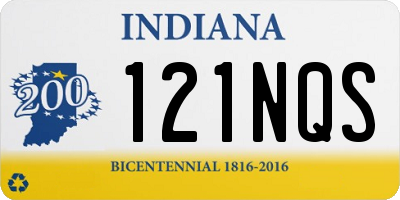 IN license plate 121NQS