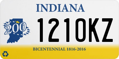 IN license plate 121OKZ