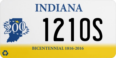 IN license plate 121OS