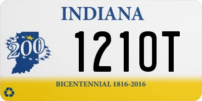 IN license plate 121OT