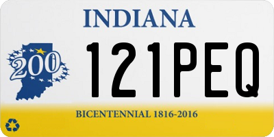 IN license plate 121PEQ