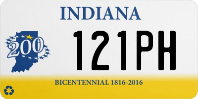 IN license plate 121PH