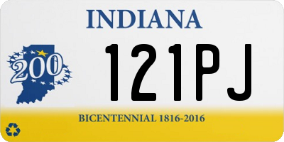 IN license plate 121PJ