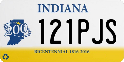 IN license plate 121PJS