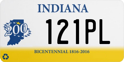 IN license plate 121PL