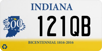 IN license plate 121QB