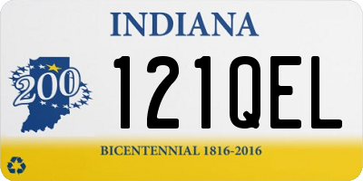 IN license plate 121QEL
