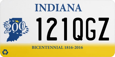 IN license plate 121QGZ
