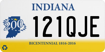 IN license plate 121QJE