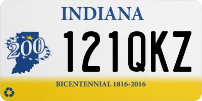 IN license plate 121QKZ
