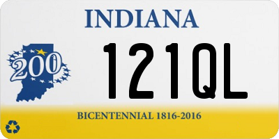 IN license plate 121QL