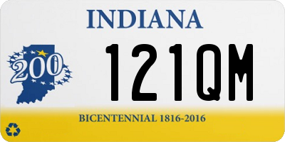 IN license plate 121QM