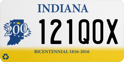IN license plate 121QOX