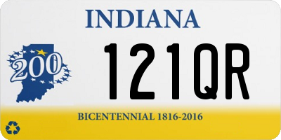 IN license plate 121QR