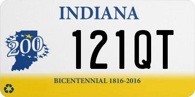 IN license plate 121QT