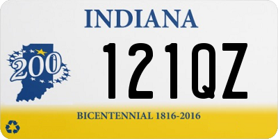 IN license plate 121QZ