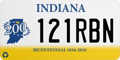 IN license plate 121RBN