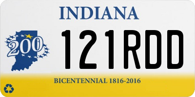 IN license plate 121RDD