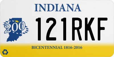 IN license plate 121RKF
