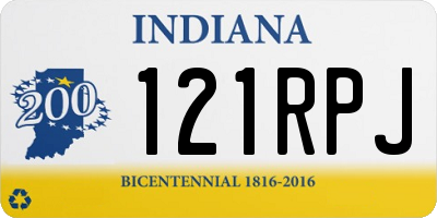 IN license plate 121RPJ