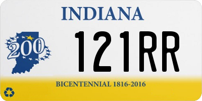 IN license plate 121RR