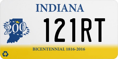 IN license plate 121RT