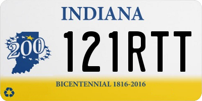 IN license plate 121RTT
