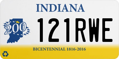 IN license plate 121RWE