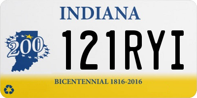 IN license plate 121RYI