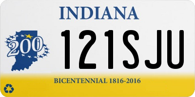 IN license plate 121SJU