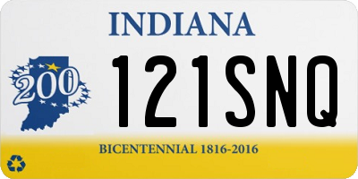 IN license plate 121SNQ