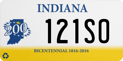 IN license plate 121SO
