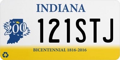IN license plate 121STJ
