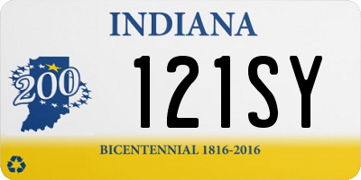 IN license plate 121SY