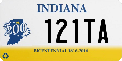 IN license plate 121TA