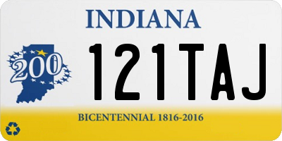 IN license plate 121TAJ