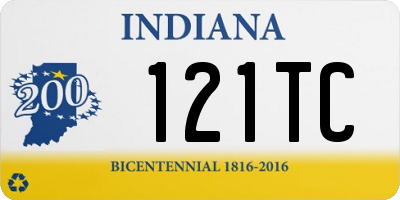 IN license plate 121TC