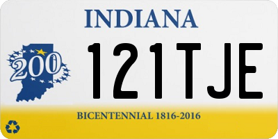 IN license plate 121TJE
