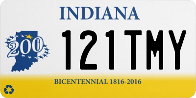 IN license plate 121TMY
