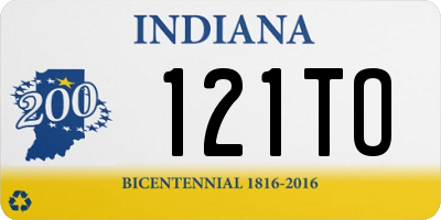 IN license plate 121TO